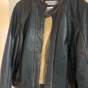 Marc New York Dark Leather Jacket